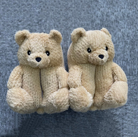 Glow In The Dark Teddy Bear Slippers