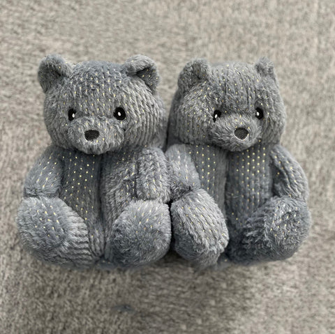 Glow In The Dark Teddy Bear Slippers