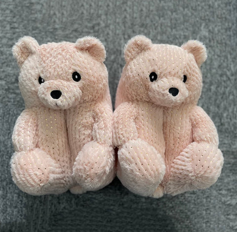 Glow In The Dark Teddy Bear Slippers