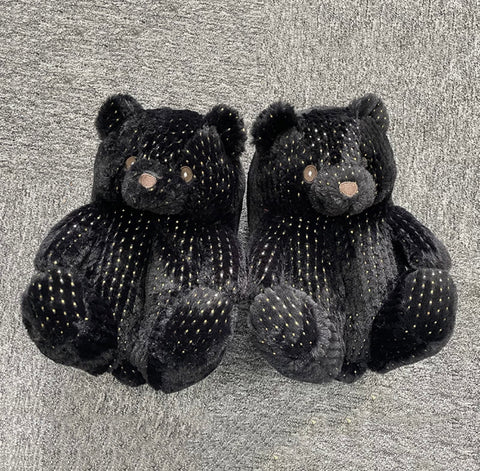 Glow In The Dark Teddy Bear Slippers