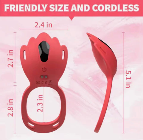 Crimson Desire (remote Couples Ring