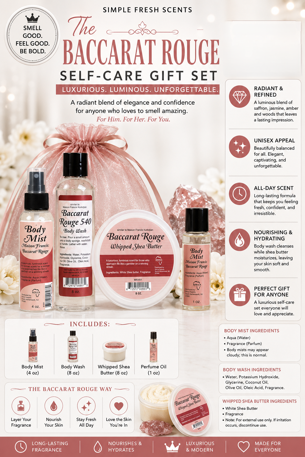 Crimson Luxe Self-care Set